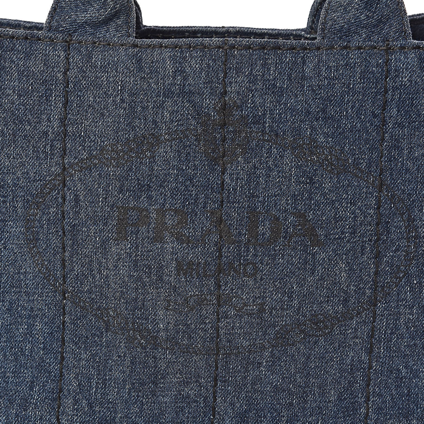 Denim Logo Tote Avio