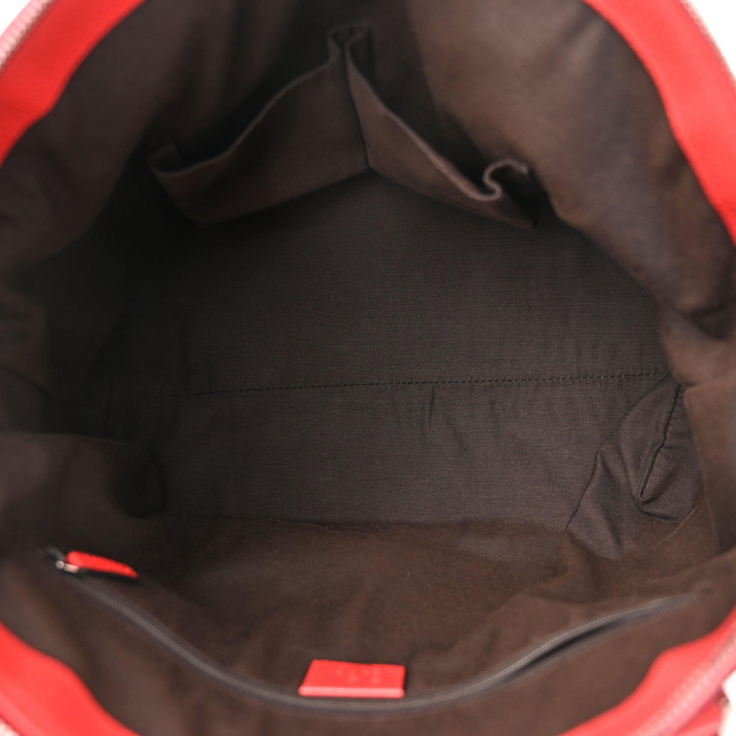 Dollar Calfskin Medium GG Charm Dome Satchel Sporting Red