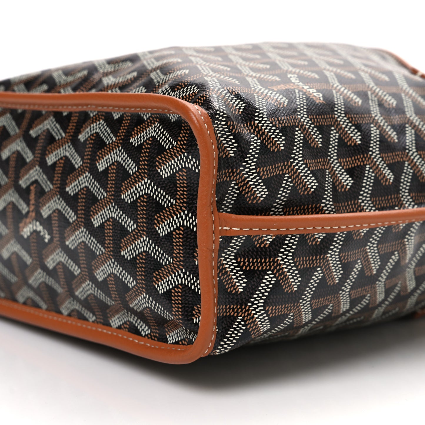 Goyardine Reversible Mini Anjou Black Gold
