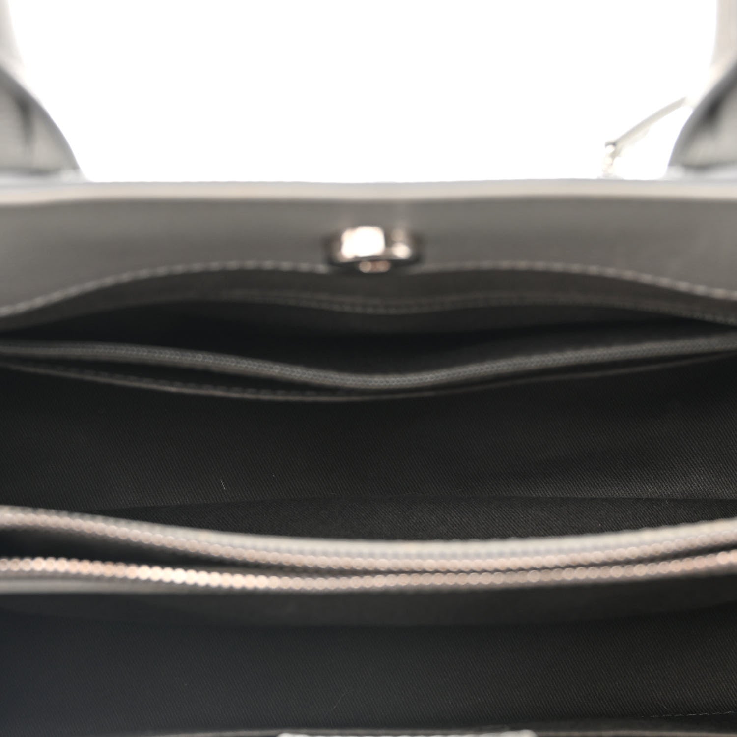 Chanel Grained Calfskin Small Neo Executive Shopper Tote Grey 6 of 17