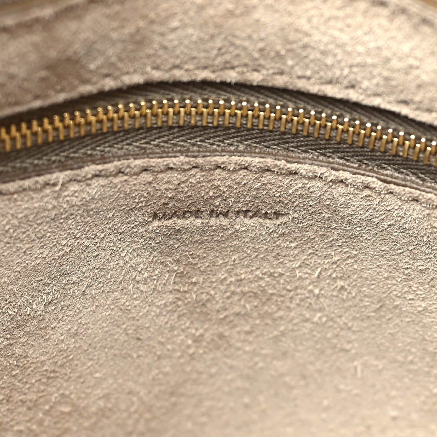 Soft Grained Calfskin Small Sangle Bucket Bag Taupe