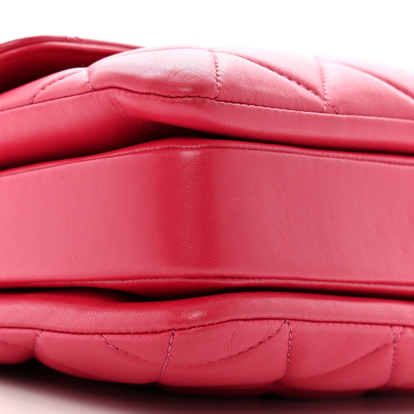 Lambskin Quilted Small Trendy CC Flap Dual Handle Bag Dark Pink