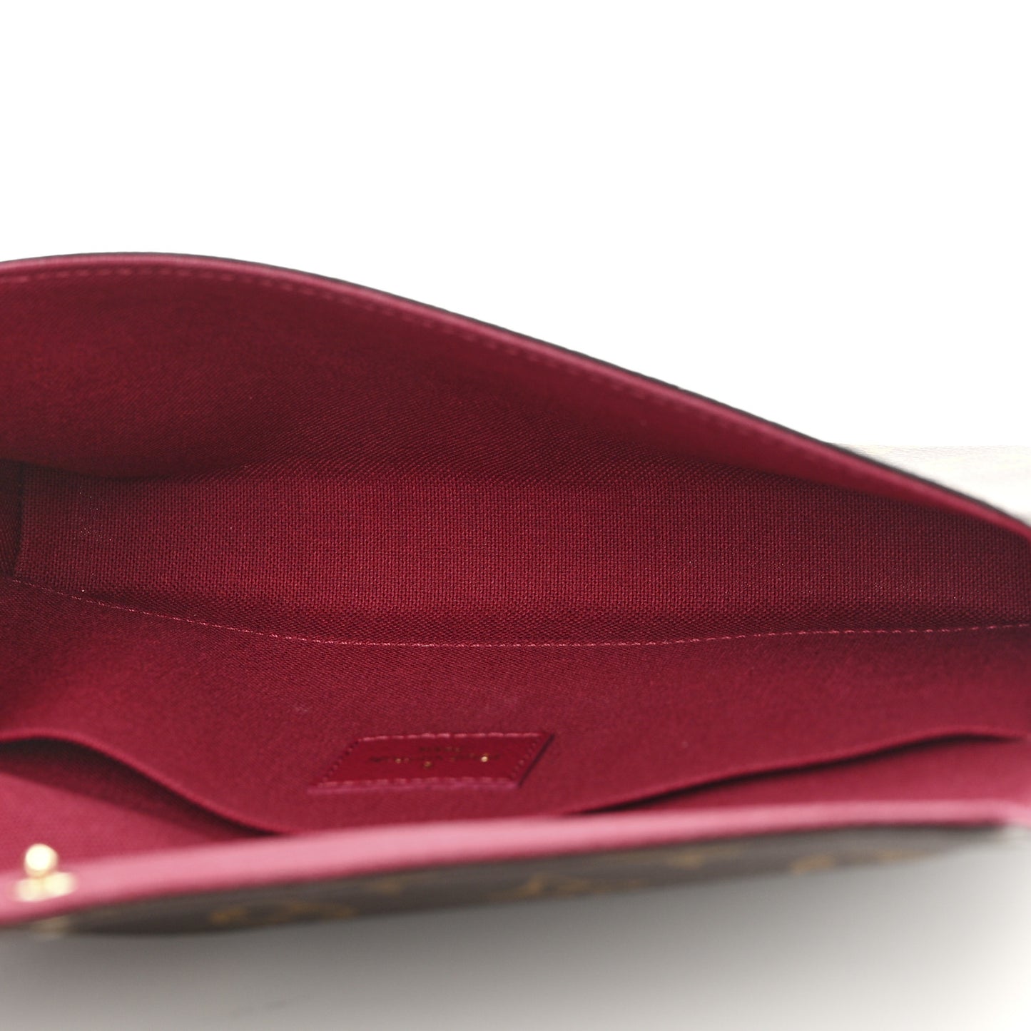 Monogram Pochette Felicie Chain Wallet Fuchsia