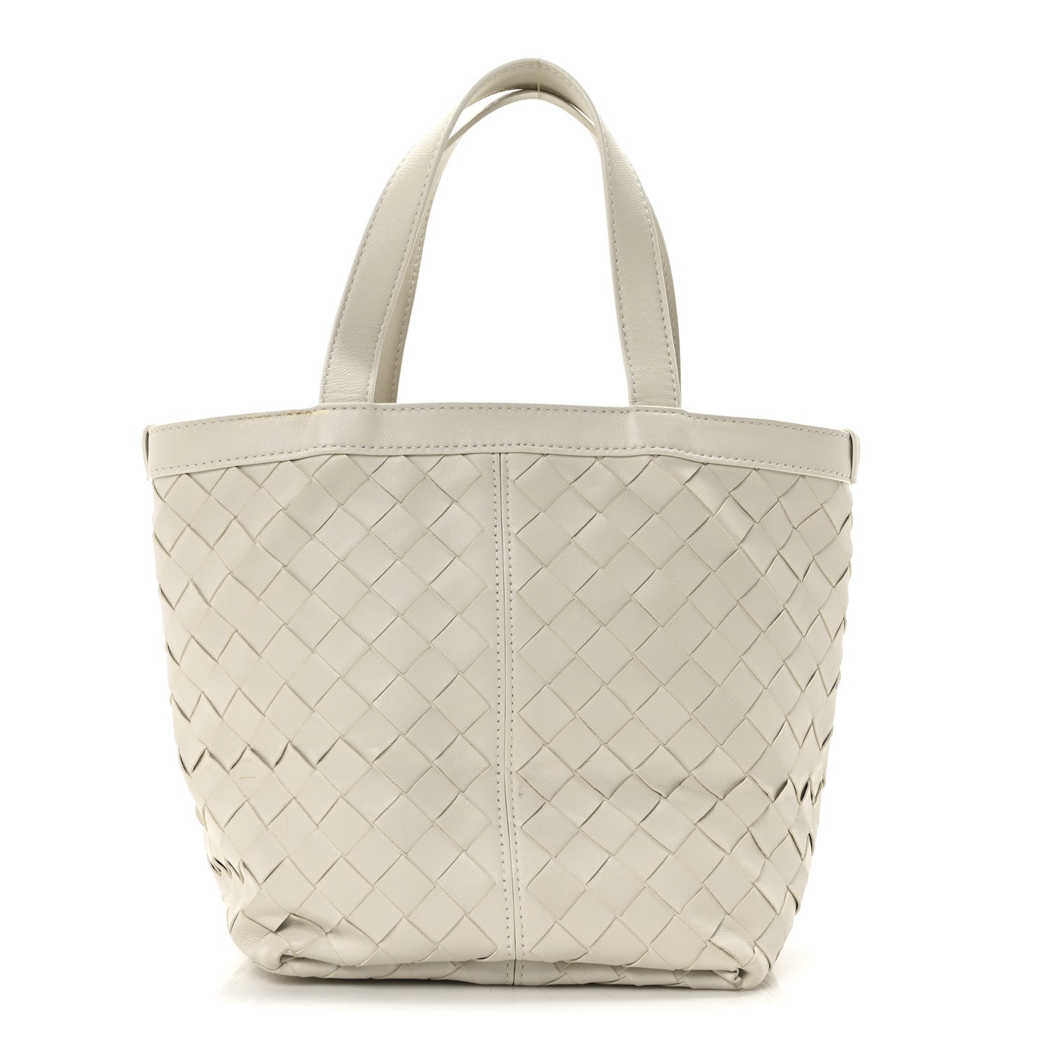 Bottega Veneta Nappa Intrecciato Small Flip Flap Tote Chalk 1 of 9