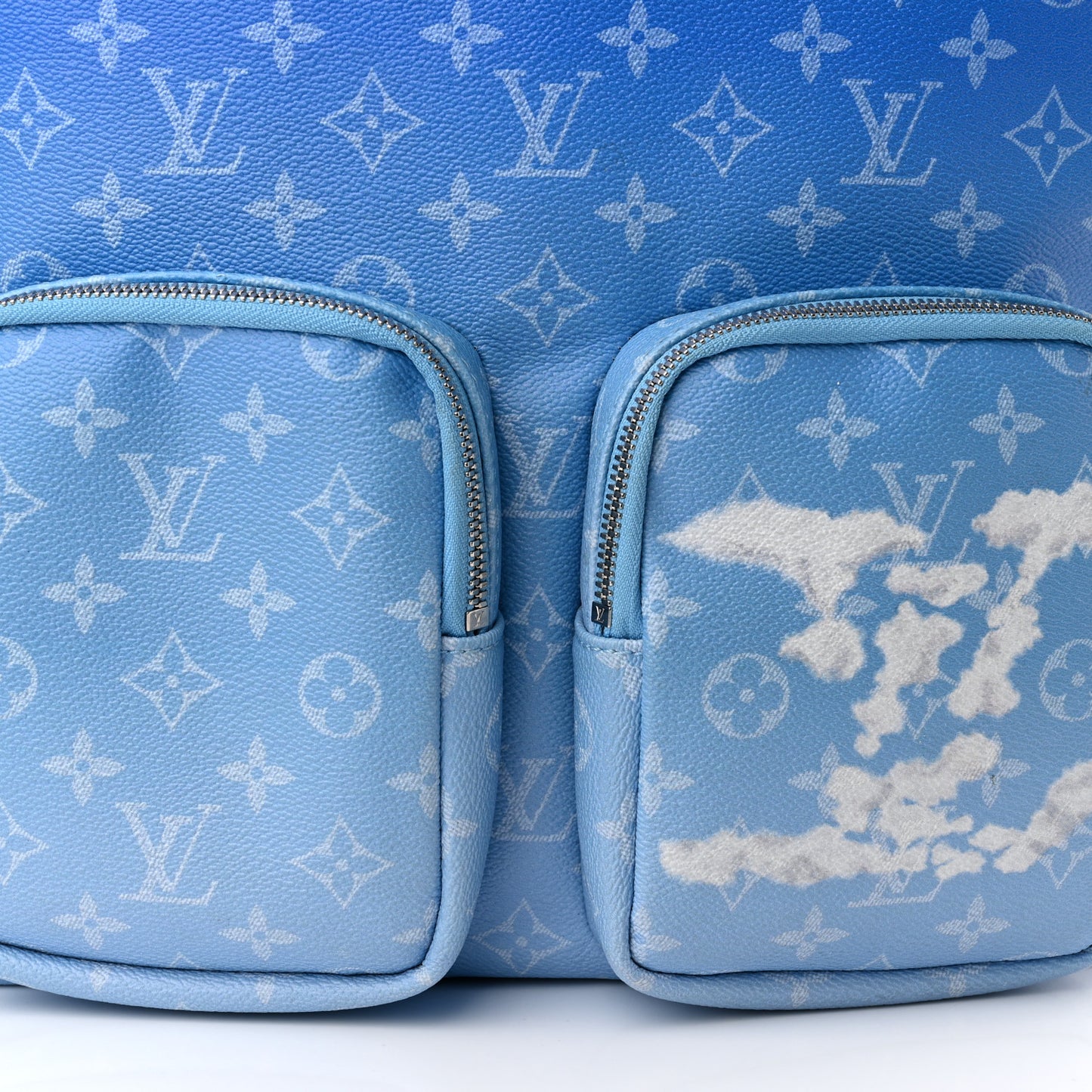 Monogram Clouds Multipockets Backpack Blue