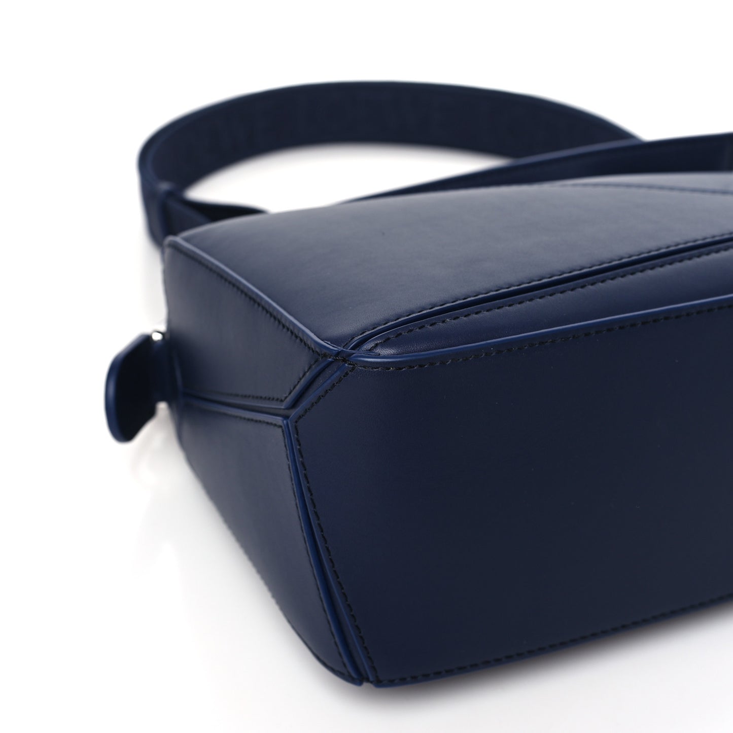 Satin Calfskin Small Puzzle Bag Abyss Blue