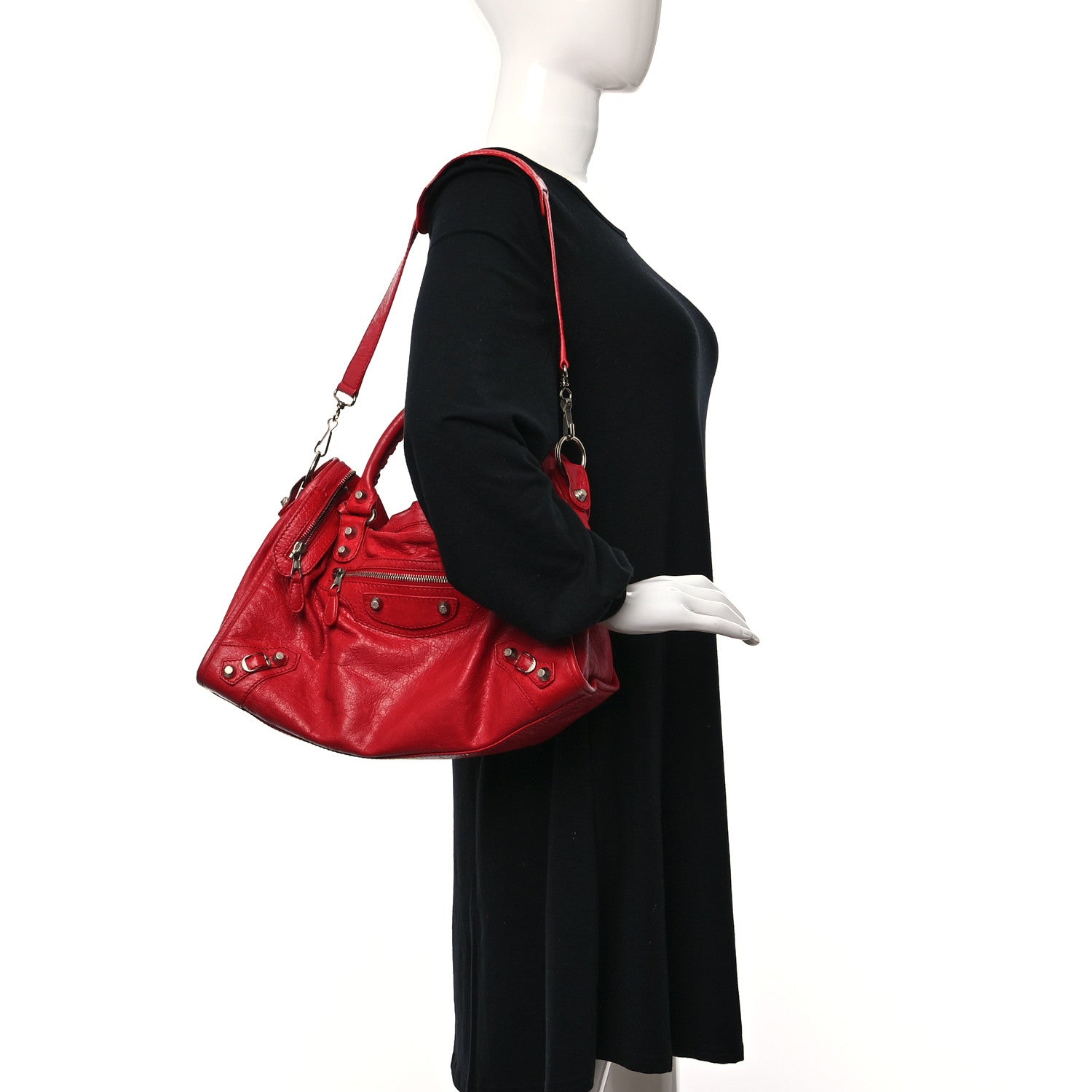 Balenciaga Agneau Giant 12 Silver Hardware City Coquelicot 2 of 11
