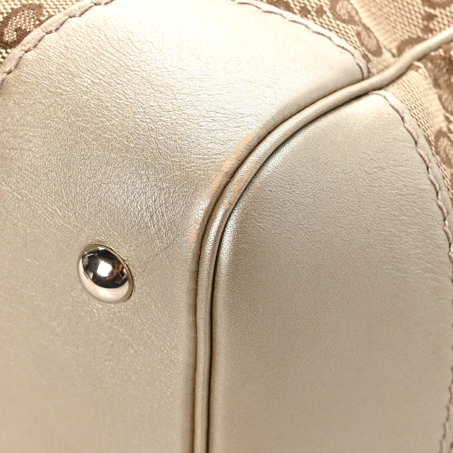 Gucci Monogram Web Medium Mayfair Tote Gold 9 of 12