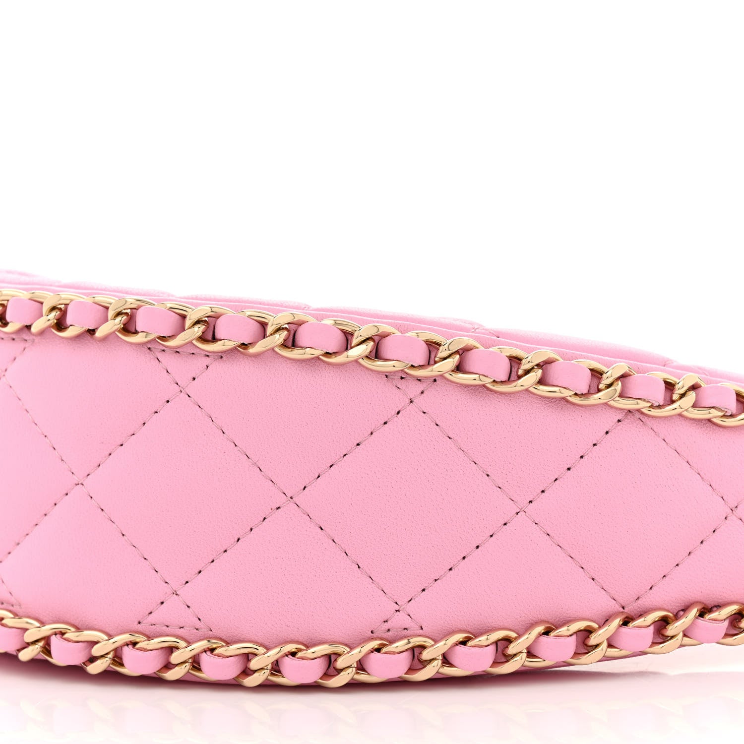 Chanel Lambskin Quilted Small Hobo Bag Pink 10 of 13