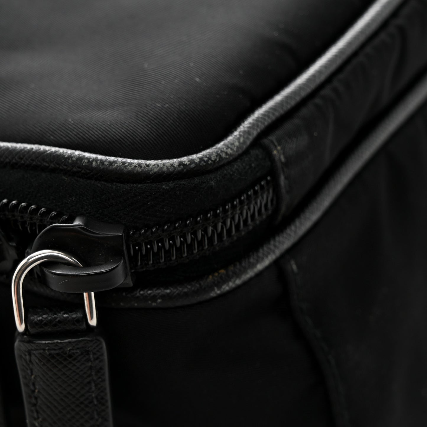 Tessuto Nylon Saffiano Briefcase Black