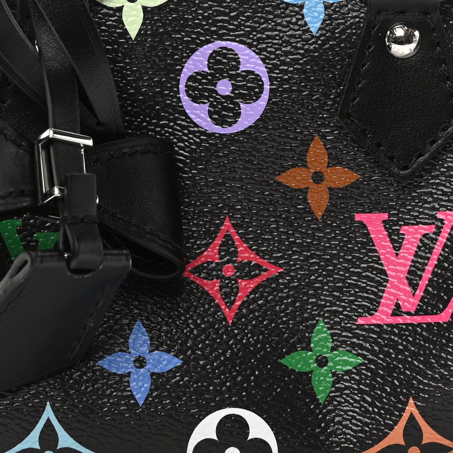 LV X TM Monogram Multicolor Nano Speedy Black