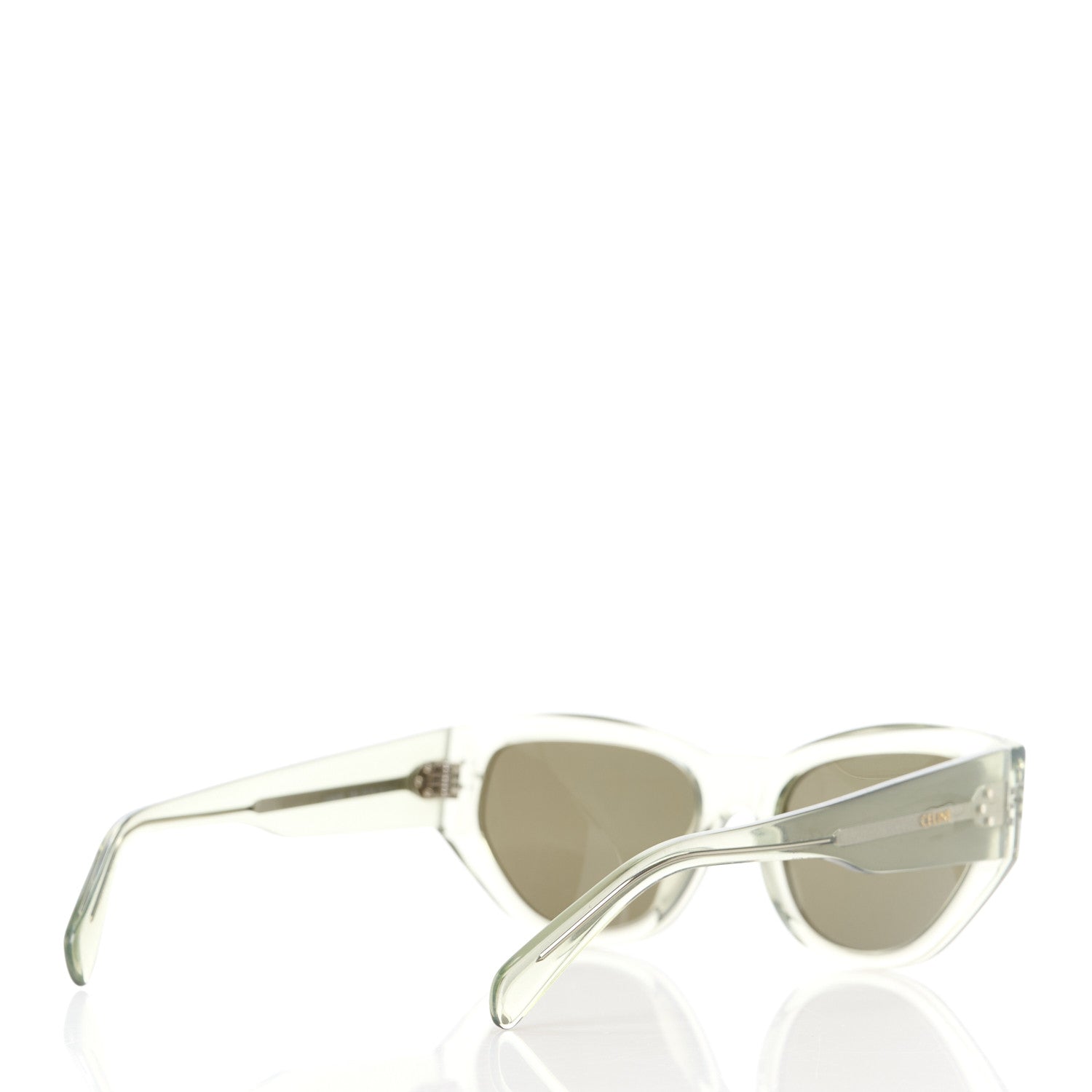 Celine Acetate Polarized Square Sunglasses CL40219I Green 4 of 8