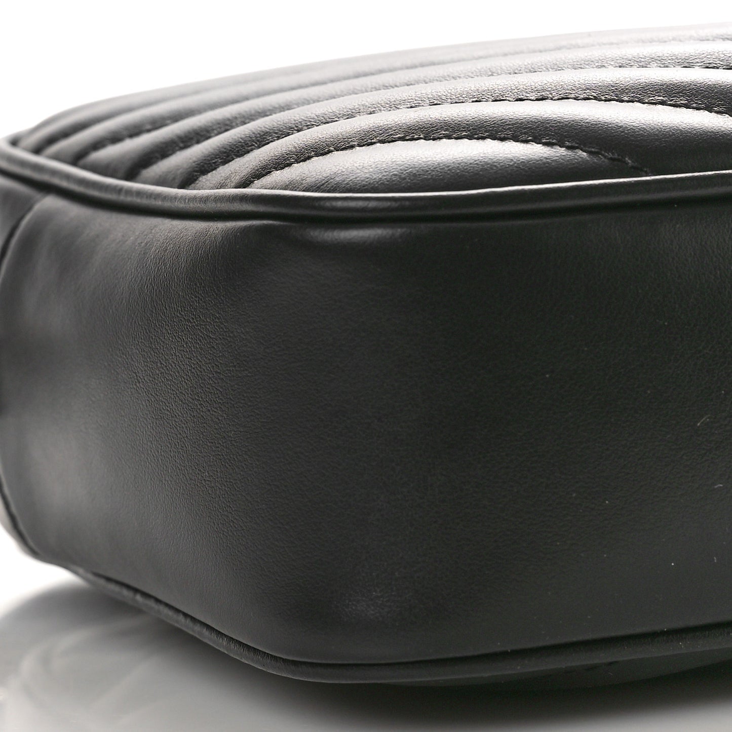 Calfskin Matelasse Monogram Lou Camera Bag Black