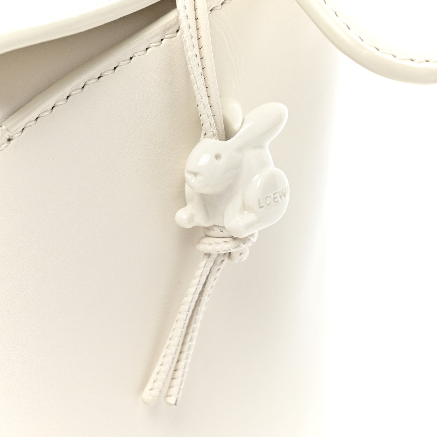 Loewe Satin Calfskin Small Puzzle Edge Bag White Glaze 11 of 11