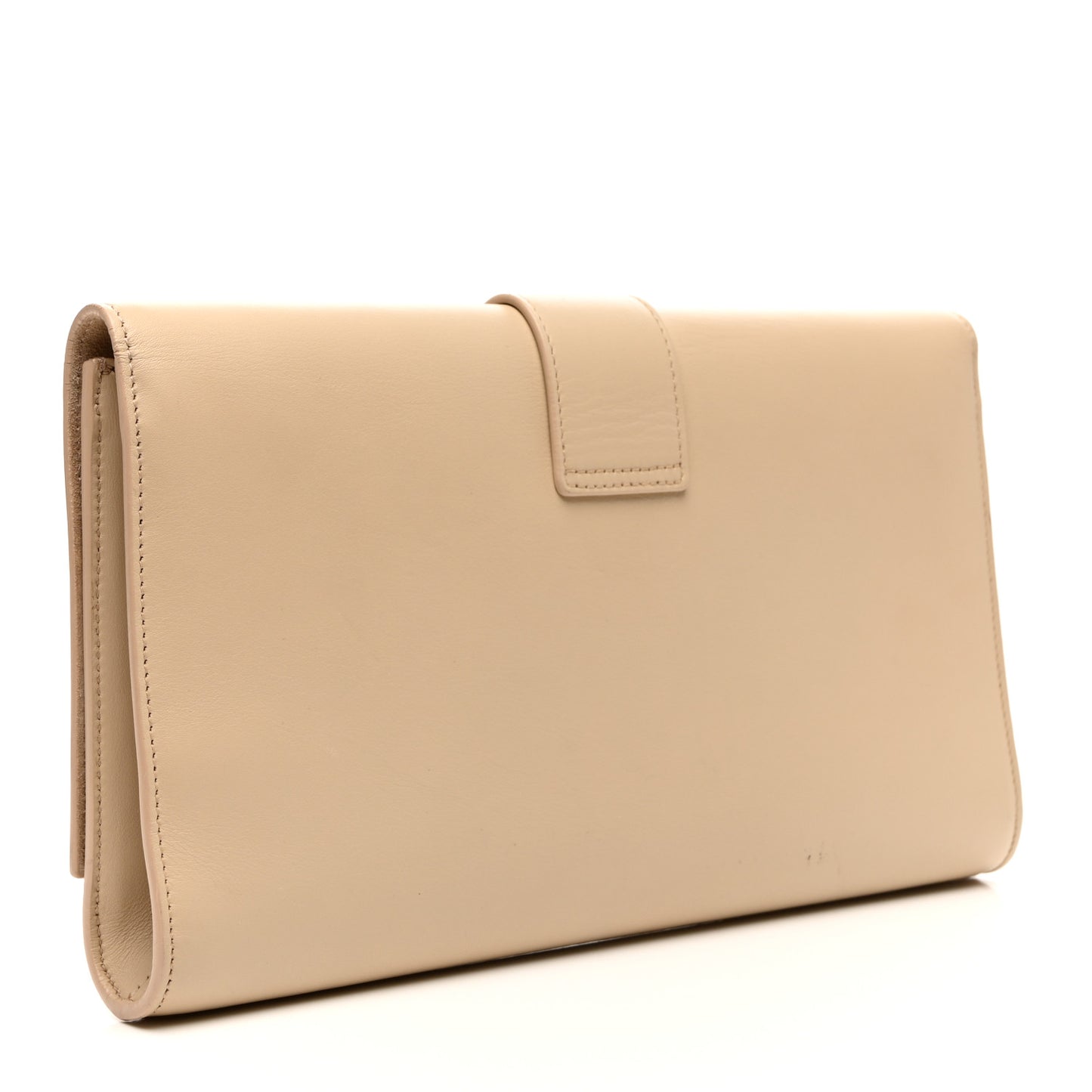 Calfskin Classic Y Ligne Clutch Light Beige