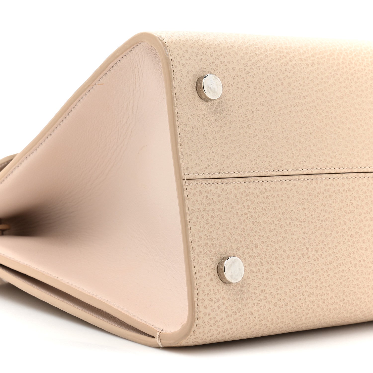 Christian Dior CHRISTIAN DIOR Grained Calfskin Medium Diorever Flap Tapioca 9 of 14