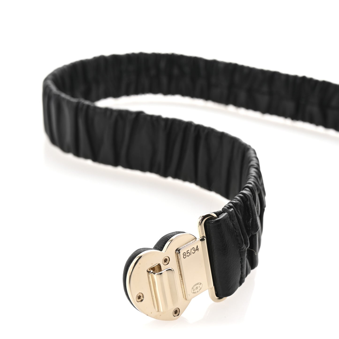 Lambskin Heart Belt 85 34 Black