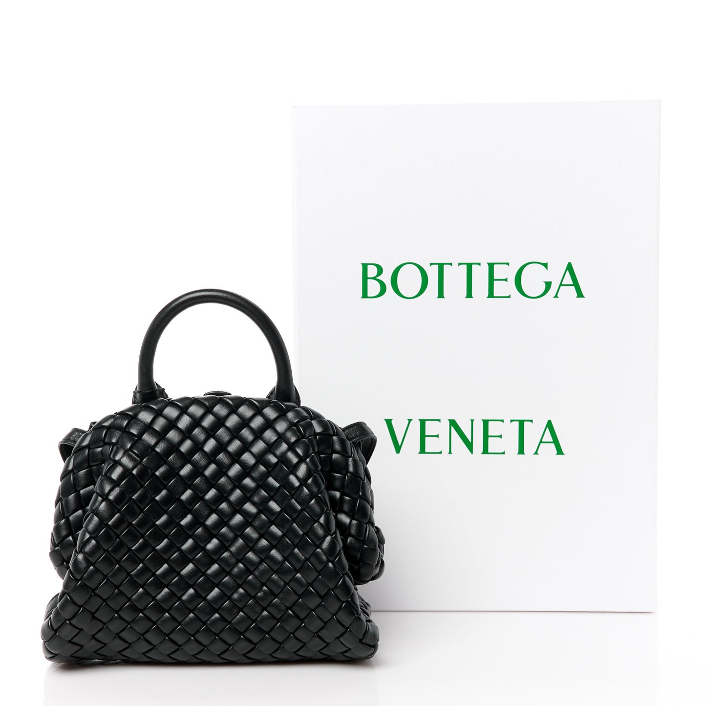 Nappa Intrecciato Small Padded The Handle Black