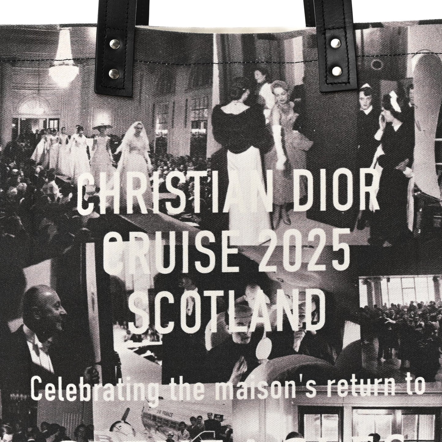 Canvas Print Cruise 2025 Scotland Tote Black White