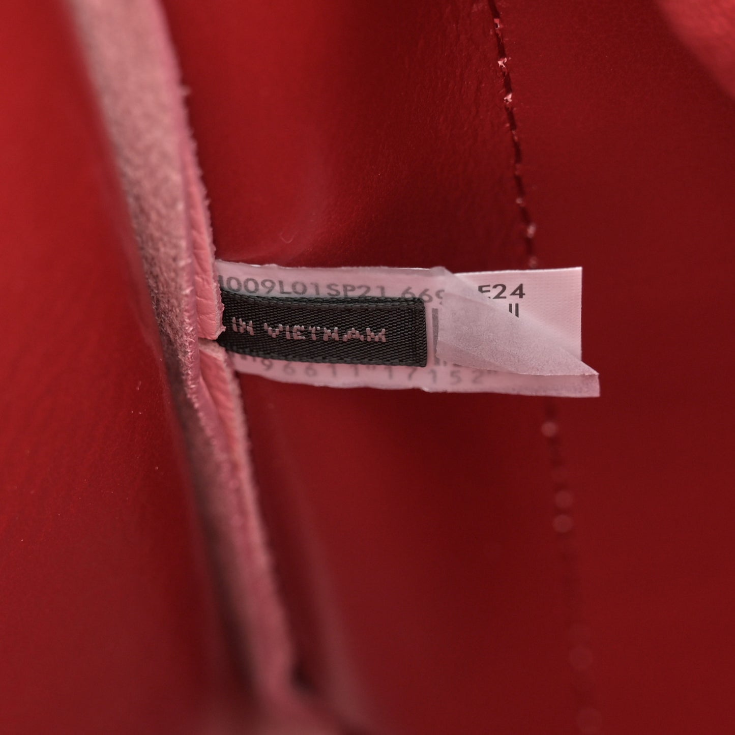 Grained Calfskin Small The Tote Bag Ribbon Pink