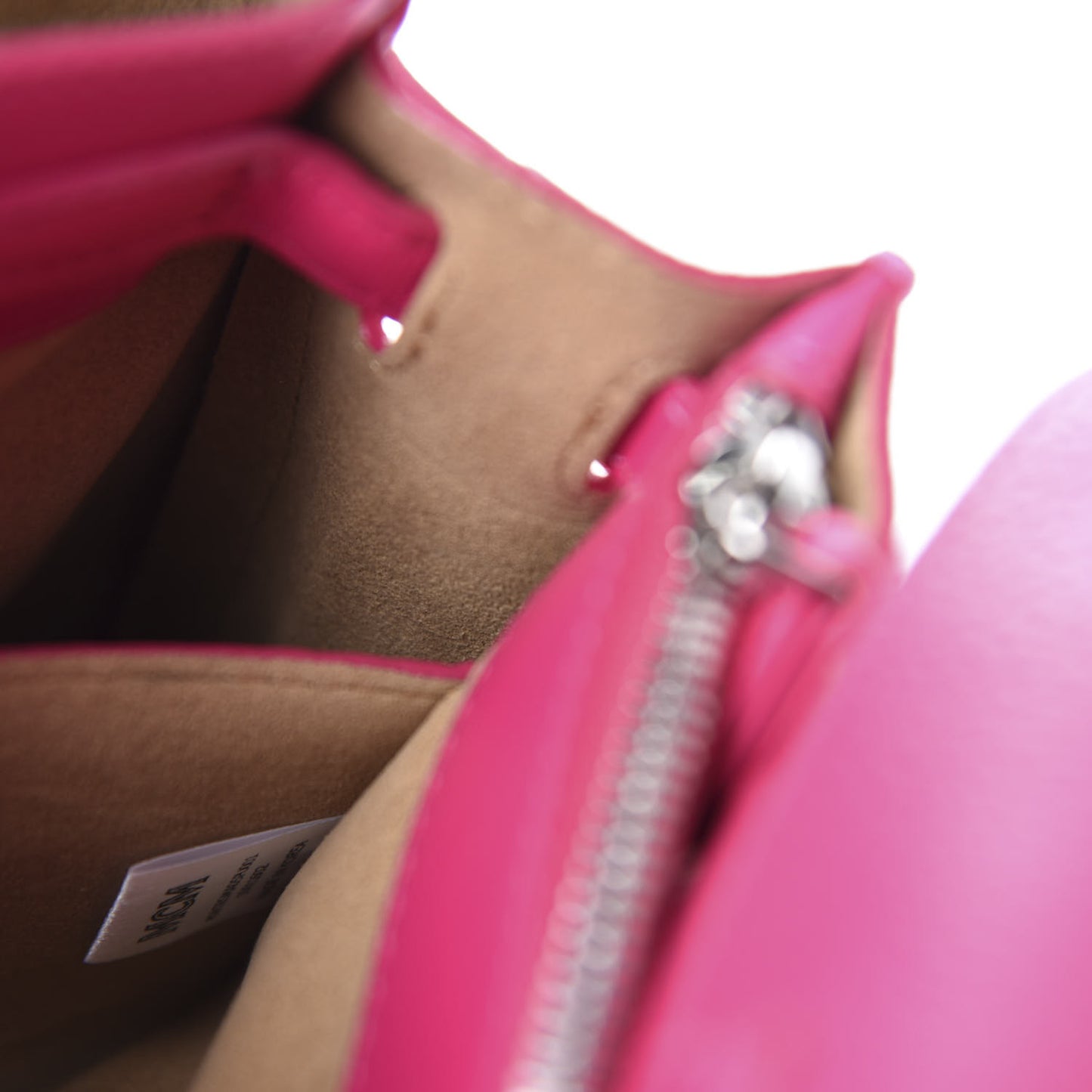 Grained Calfskin Mini Milla Tote Beetroot Pink
