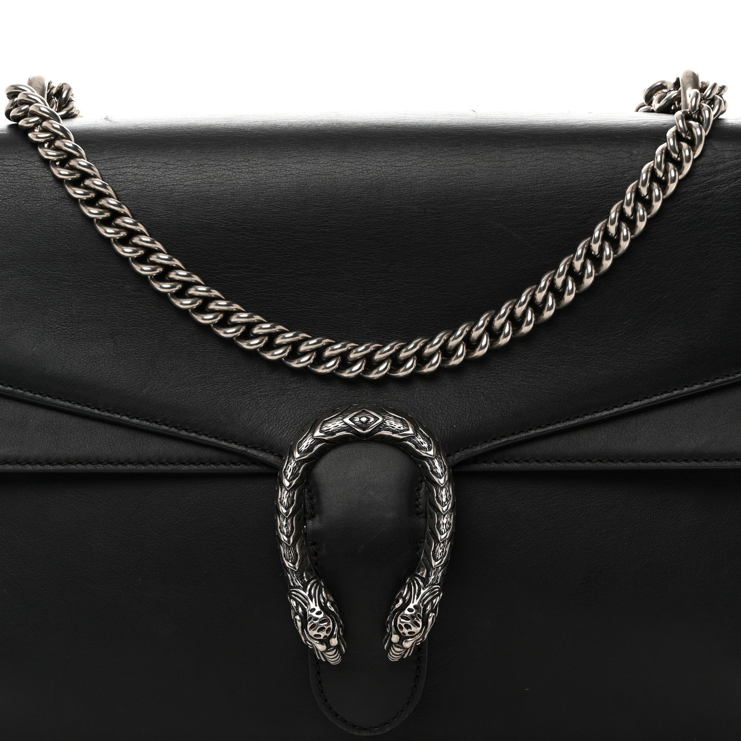 Calfskin Medium Dionysus Shoulder Bag Black