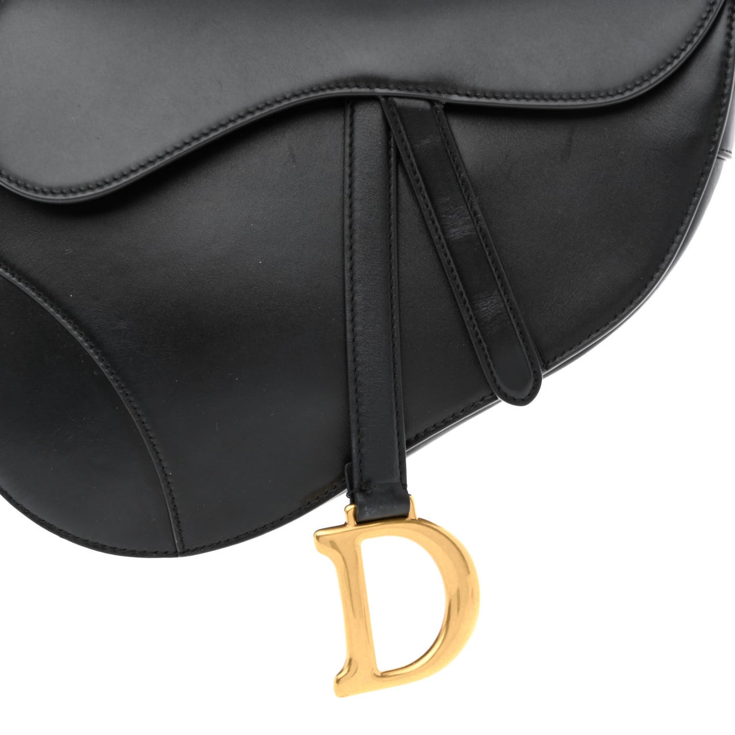 Calfskin Saddle Bag Black