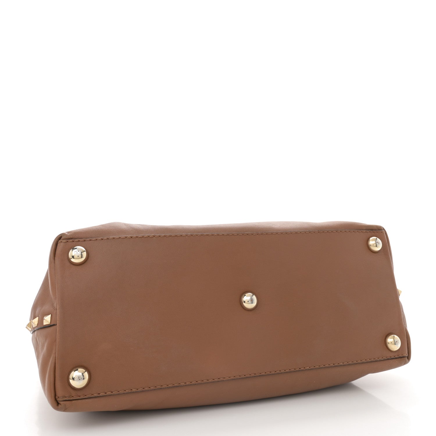 Valentino Garavani Vitello Rockstud Dome Satchel Deep Cuir 4 of 13