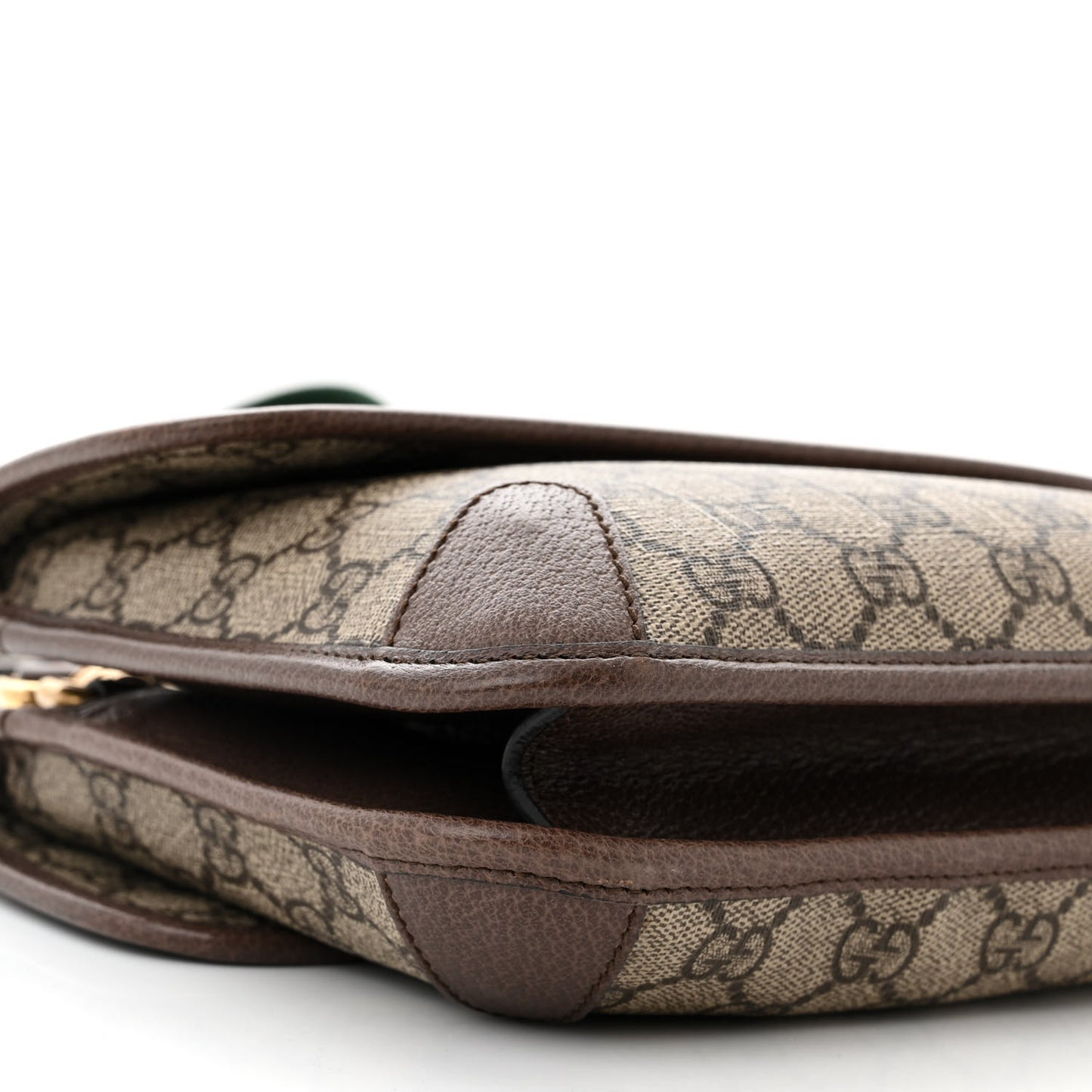 GG Supreme Monogram Web Small Neo Vintage Double Flap Messenger Bag Beige New Acero