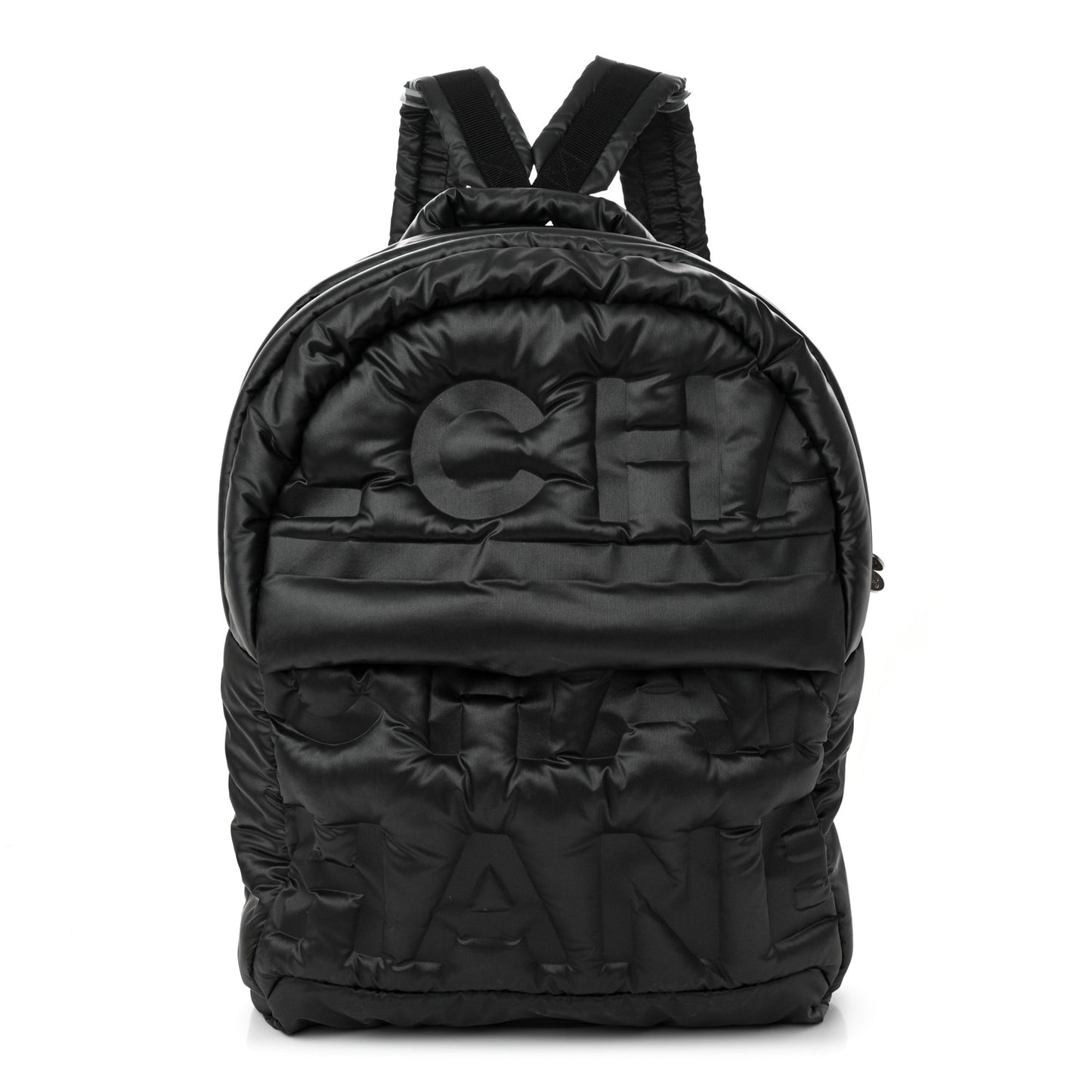 Nylon Embossed Doudoune Backpack Grey