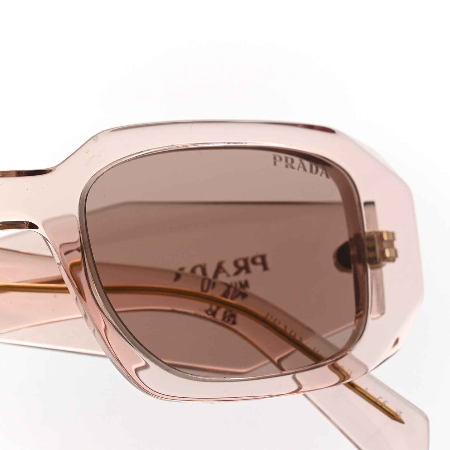 Acetate Symbole Sunglasses SPR 17W Transparent Pink
