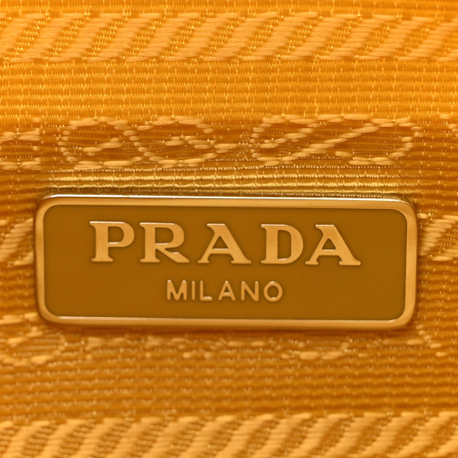 Prada Tessuto Nylon Saffiano Mini Re-Edition 2000 Bag Ananas 6 of 14