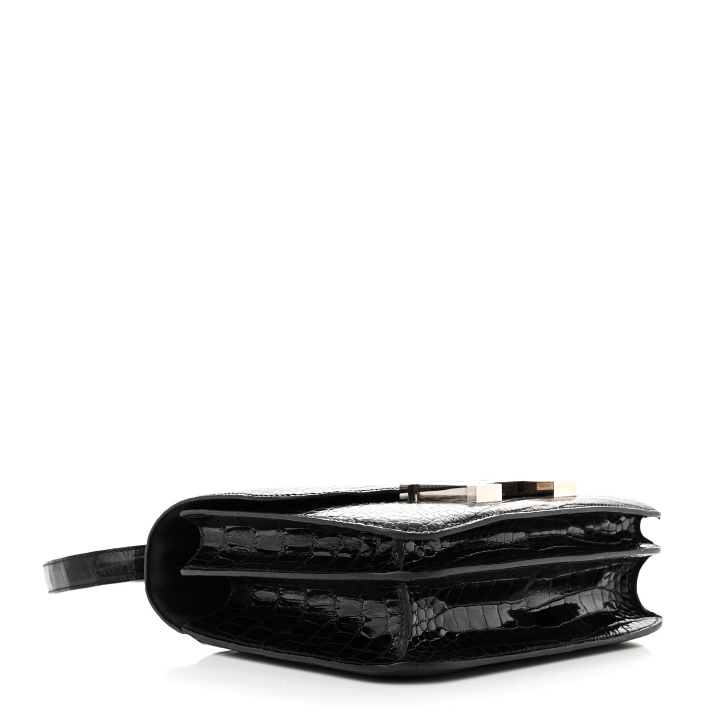Shiny Alligator Constance 24 Black