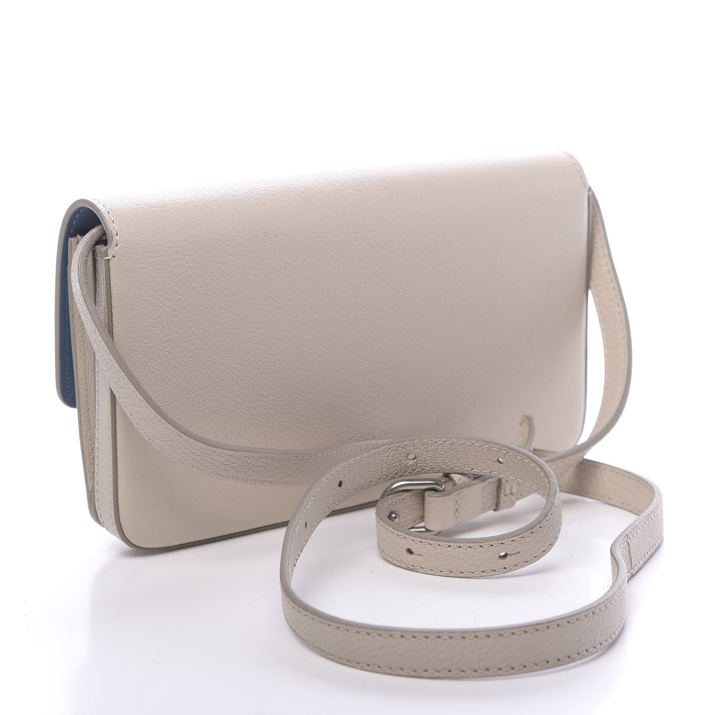 Goatskin D-Ring Mini Bag Limestone