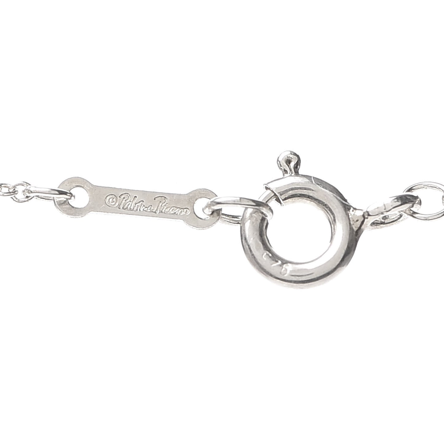 Sterling Silver Diamond Paloma Picasso Loving Heart Necklace