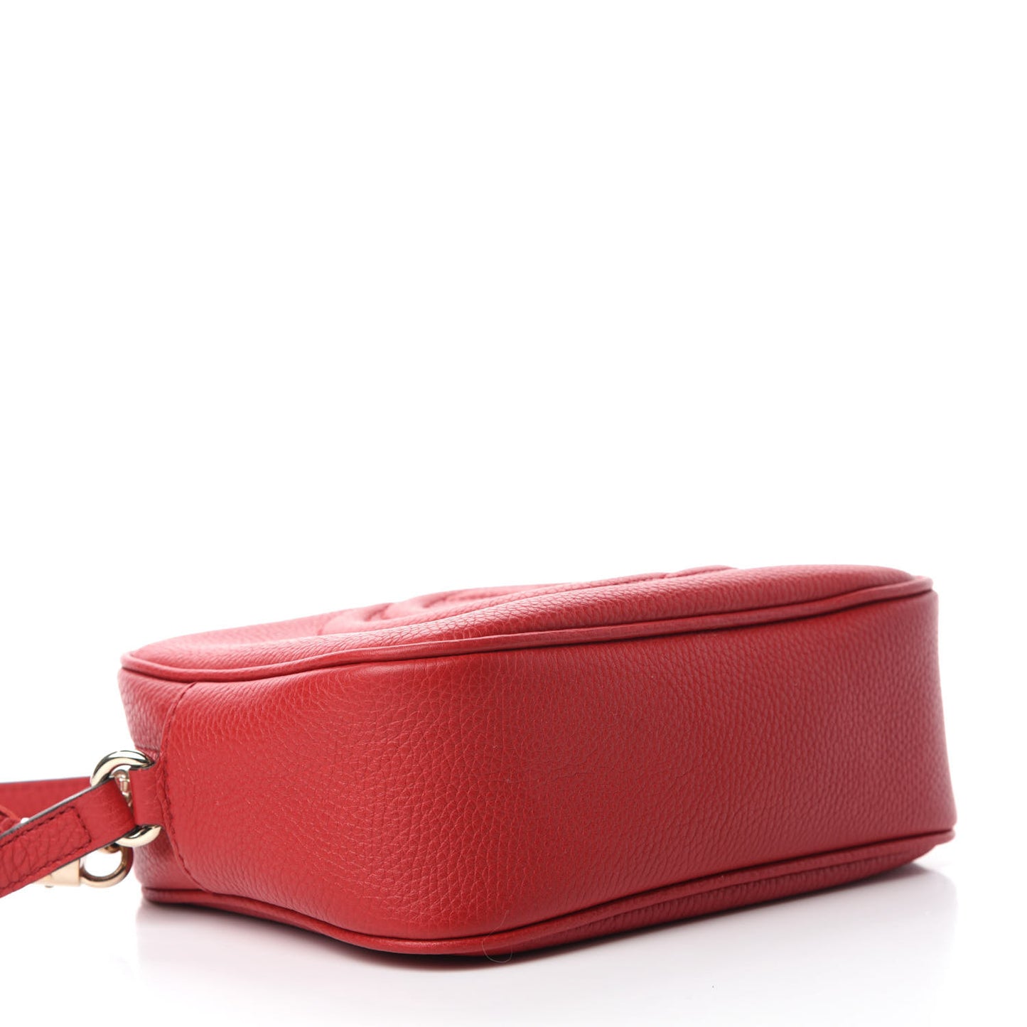Pebbled Calfskin Small Soho Disco Bag Tabasco Red