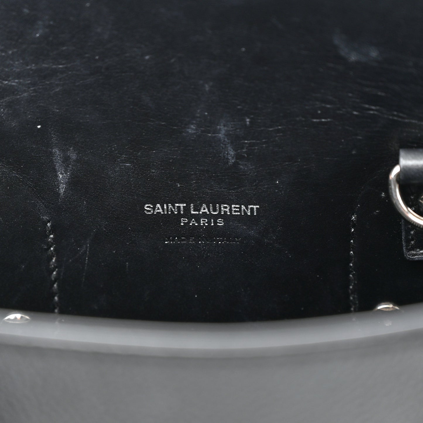 Grained Calfskin Small Sac De Jour Black