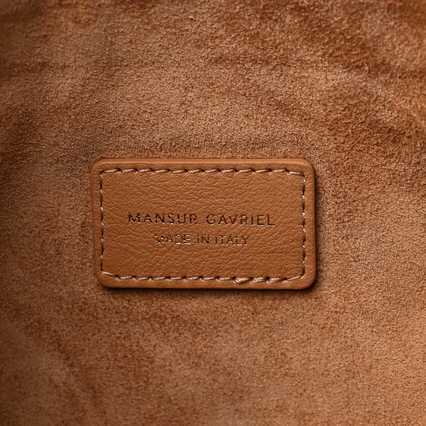 Calfskin Mini Swing Shoulder Bag Caramel
