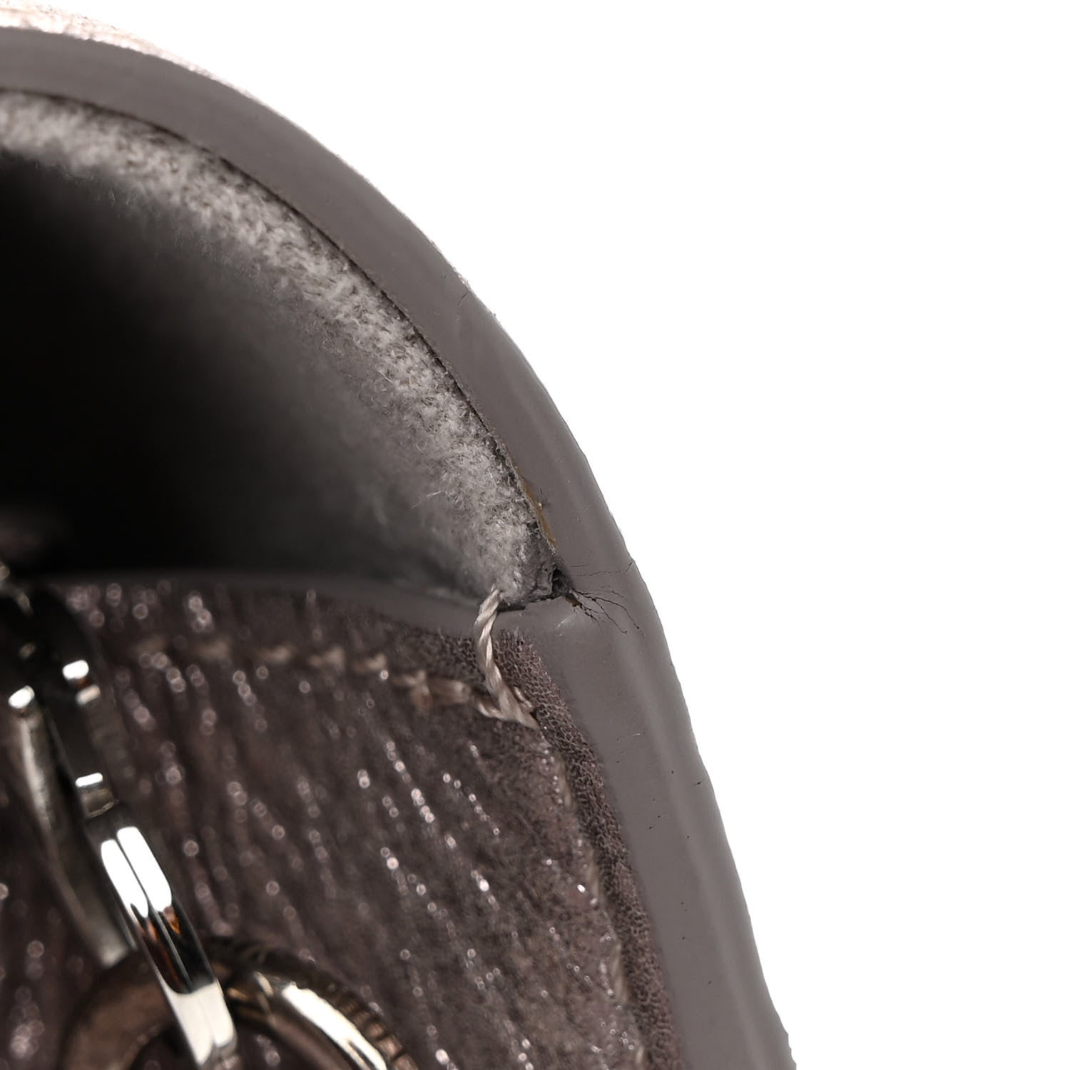 Louis Vuitton Metallic Grained Calfskin Louise Clutch GM NM 11 of 12