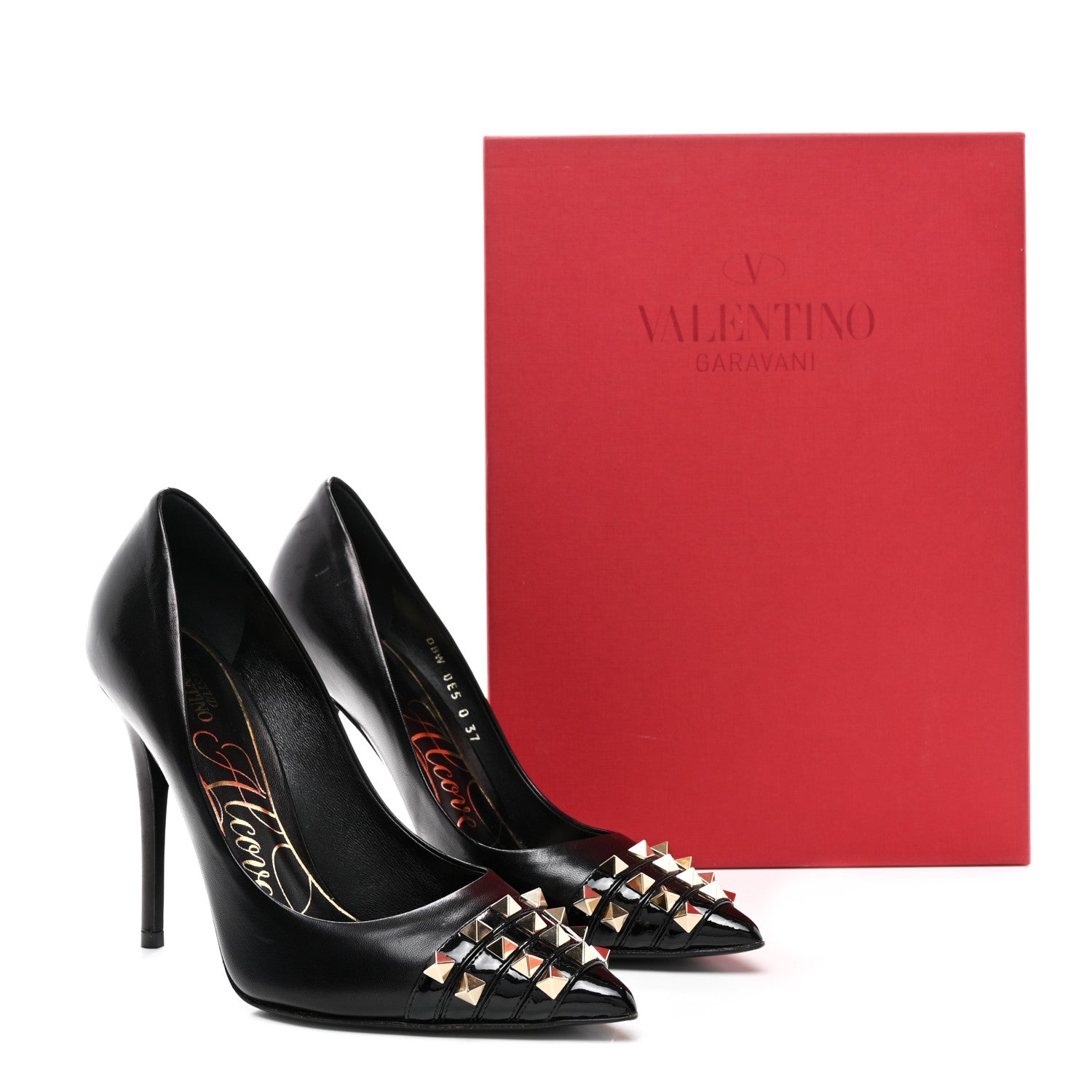Valentino Garavani Kidskin Rockstud Alcove 110mm Pumps 37 Black 11 of 11