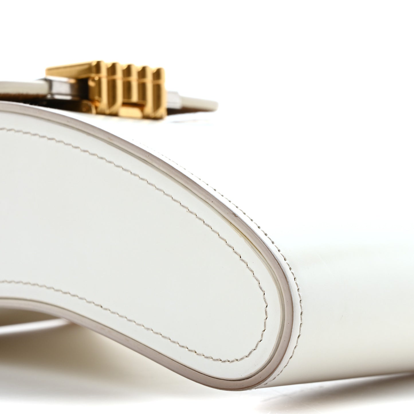 Box Calfskin Clutch White