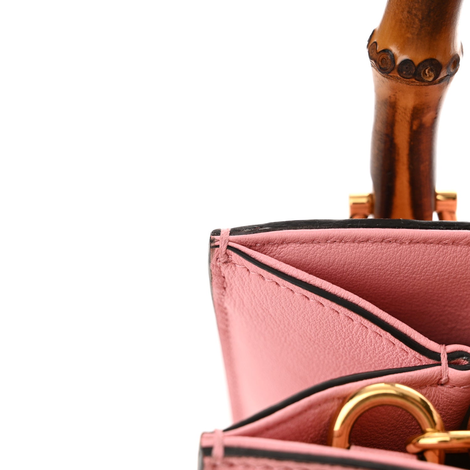 Gucci Wonka Grain Calfskin Mini Diana Tote Bag Wild Rose Fuxia Fluo 12 of 12