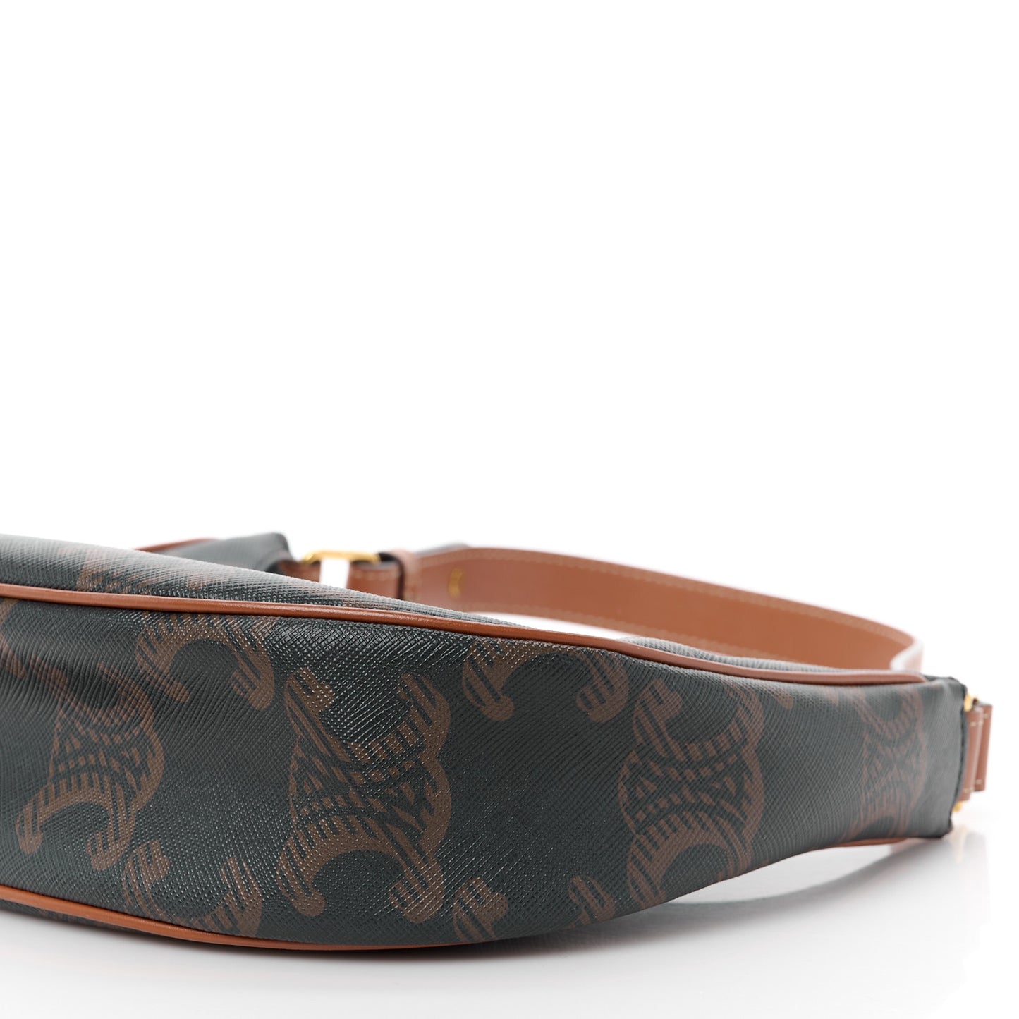 Triomphe Canvas XL Calfskin Ava Triomphe Shoulder Bag Tan