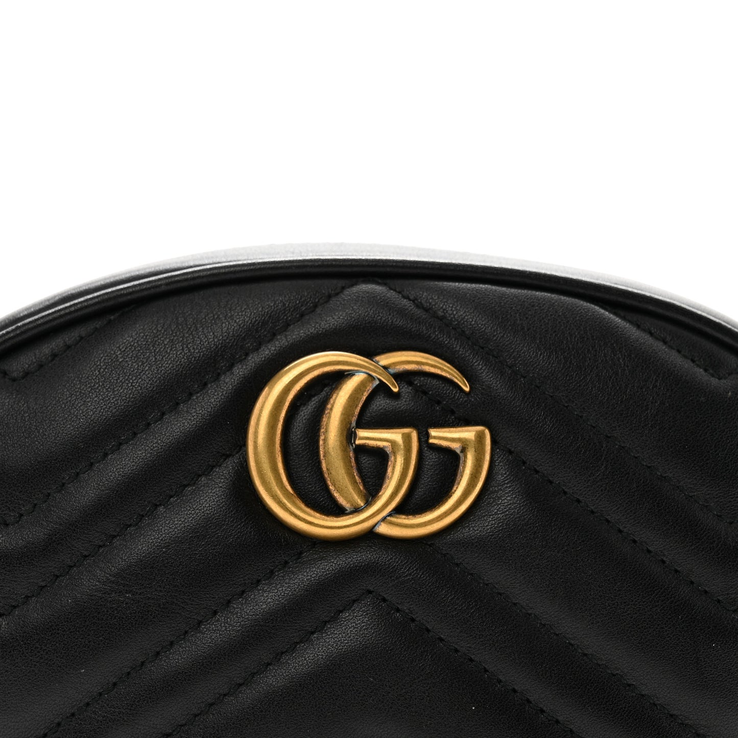Calfskin Matelasse GG Marmont Belt Bag 105 42 Black