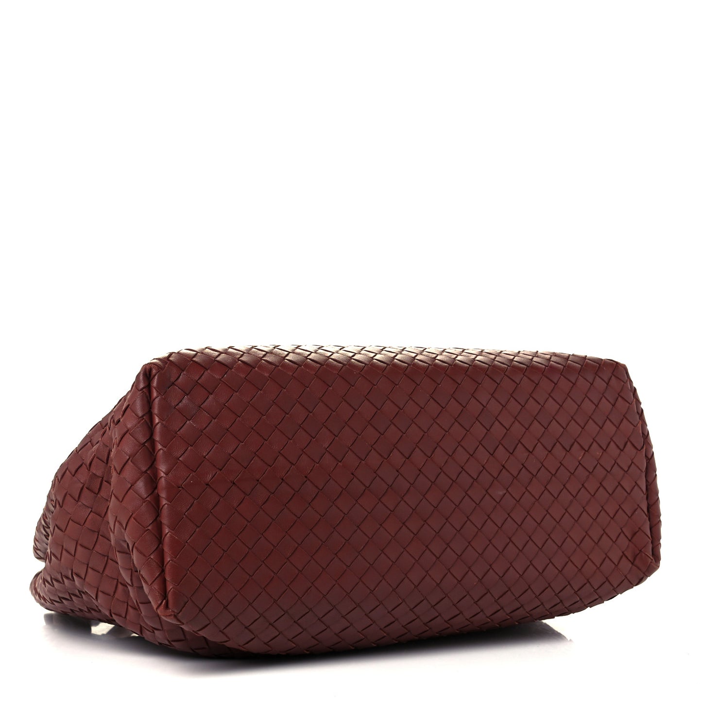 Nappa Intrecciato Medium Garda Bag Rust