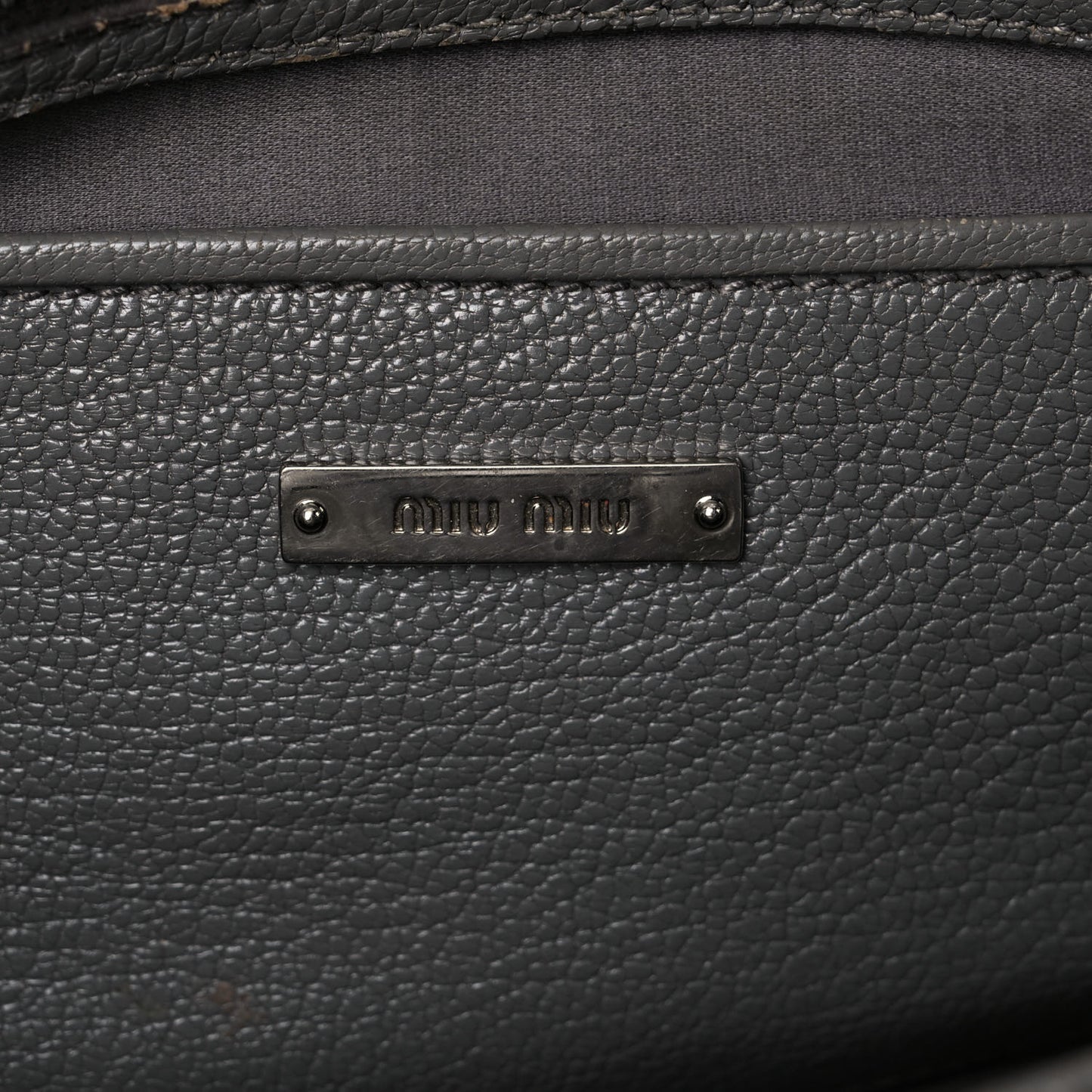Goatskin Madras Zip Tote Pomice