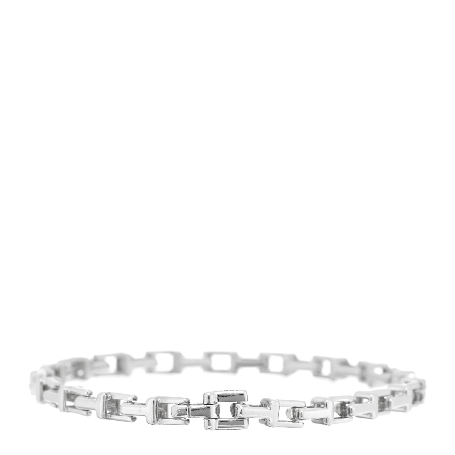 Sterling Silver T Link Chain Bracelet