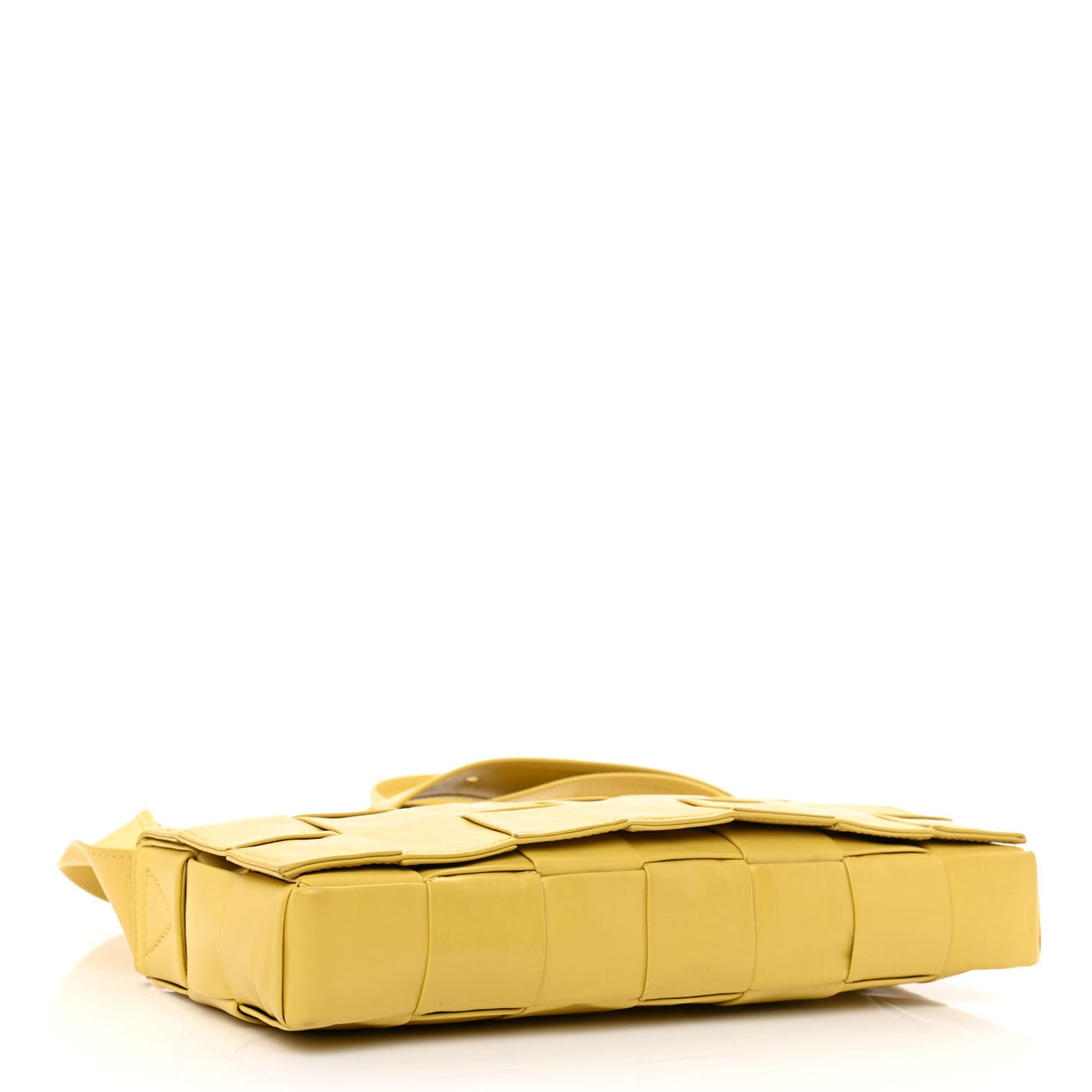 Paper Calfskin Intrecciato Stretch Cassette Buttercup