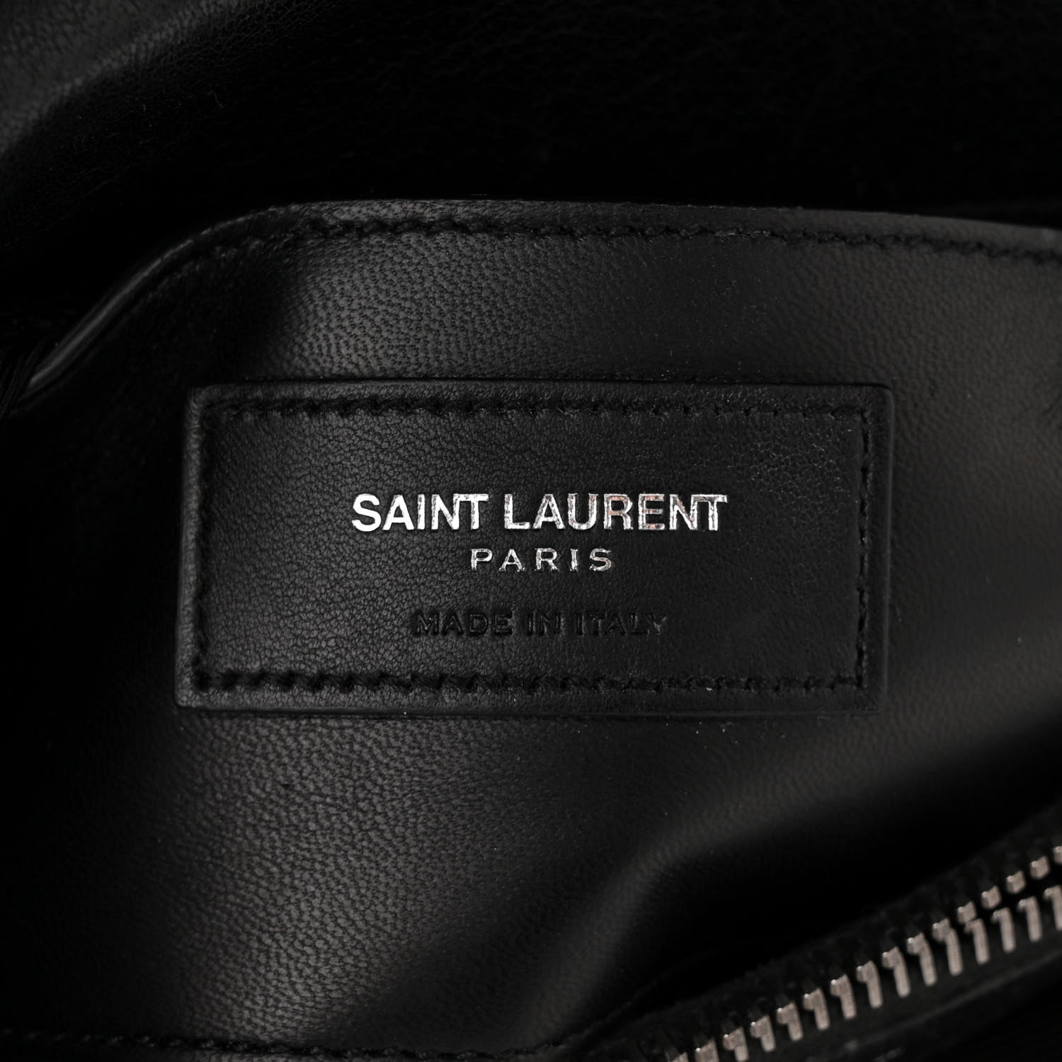 Saint Laurent Sheepskin Matelasse Chevron Monogram Medium College Bag Black 6 of 10
