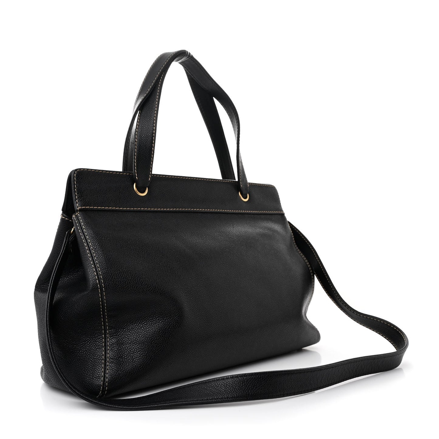 Caviar Shopper Tote Black